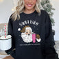 Santa Baby, Stanley, Retro, Christmas, Leopard Print Sweatshirt