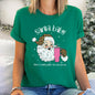 Santa Baby, Stanley, Retro, Christmas, Leopard Print Super Soft Tees