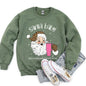 Santa Baby, Stanley, Retro, Christmas, Leopard Print Sweatshirt