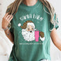 Santa Baby, Stanley, Retro, Christmas, Leopard Print, Comfort Colors Tshirt