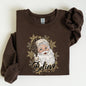 Santa Believe, Retro, Snowflakes, Christmas, Winter, Snow, Xmas Sweatshirt