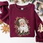 Santa Believe, Retro, Snowflakes, Christmas, Winter, Snow, Xmas Sweatshirt