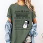 Santa Claus Is Coming To Town, Newspaper, Winter, Snow, Xmas Tshirt Comfort Colors T-Shirt