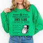 Santa Claus Is Coming To Town, Newspaper, Winter, Snow, Xmas Sweatshirt