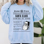 Santa Claus Is Coming To Town, Newspaper, Winter, Snow, Xmas Sweatshirt