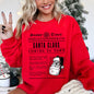Santa Claus Is Coming To Town, Newspaper, Winter, Snow, Xmas Sweatshirt