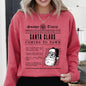 Santa Claus Is Coming To Town, Newspaper, Winter, Snow, Xmas Sweatshirt