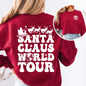 Santa Claus World Tour, Front and Back, Christmas, Retro, Sweatshirt