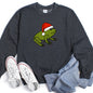Santa Frog, Christmas, Retro Toad Sweatshirt