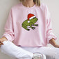 Santa Frog, Christmas, Retro Toad Sweatshirt