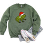 Santa Frog, Christmas, Retro Toad Sweatshirt