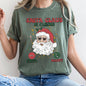 Santa Is Calling, iPhone, Android, Cell Phone, Christmas, Comfort Colors Tshirt