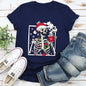 Santa Skeleton Coffee, Retro, Christmas Super Soft Tees