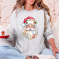 Santa, Christmas, Faux Quilt, Cute Sweatshirt