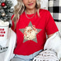 Santa, Retro, Green Star, Candy Cane, Christmas Super Soft Tshirt