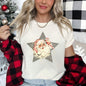 Santa, Retro, Green Star, Candy Cane, Christmas Super Soft Tshirt