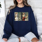 Santa, Snowman, Christmas Tree, Reindeer Sweatshirt
