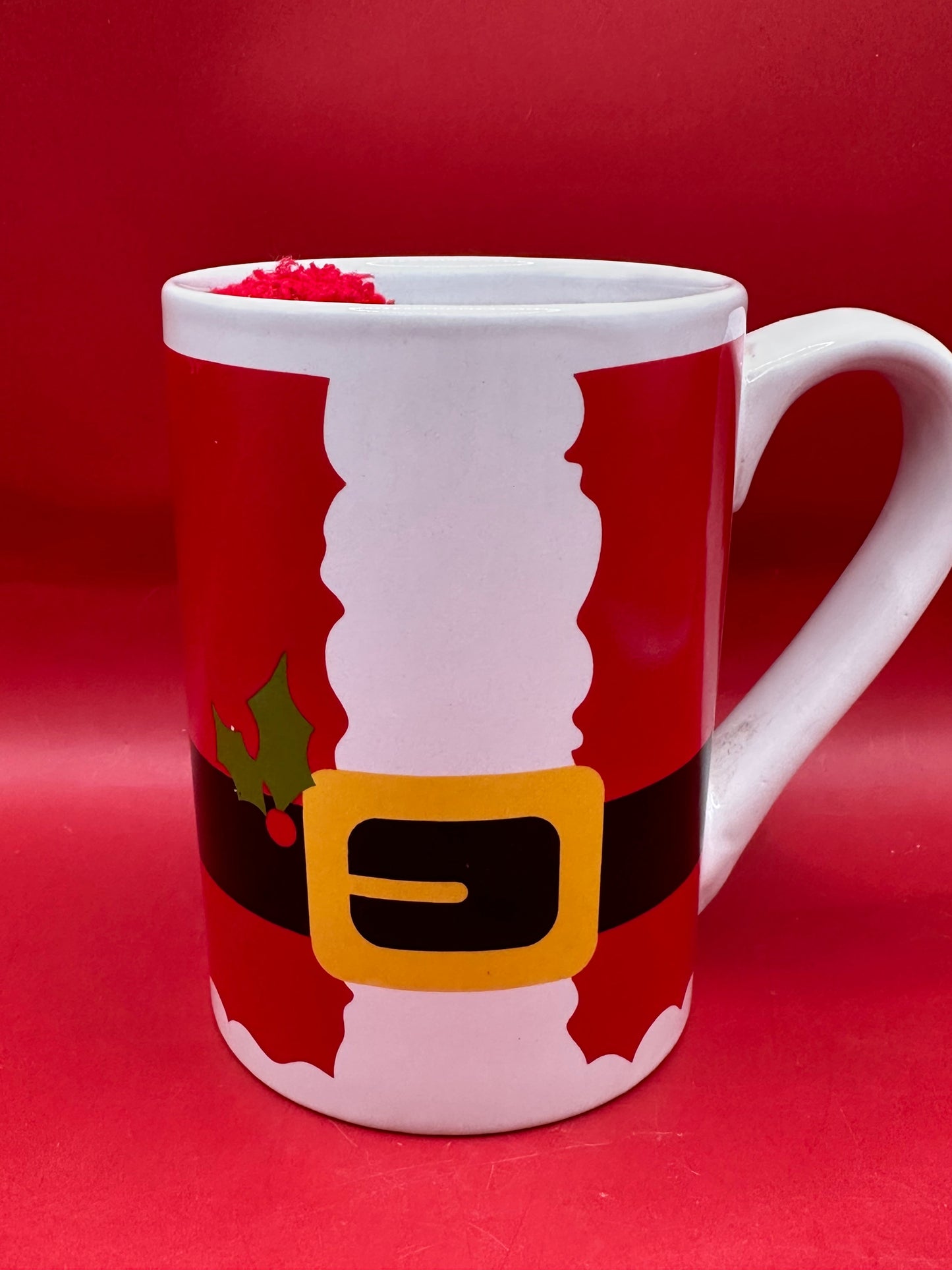 Christmas Mug with Fuzzy Christmas Socks