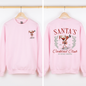Santa's Cocktail Club, Christmas, Tipsy, Cute, Party Sweatshirt