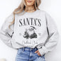 Santa's Cocktail Club, Merry Christmas, Bougie, Coquette Sweatshirt
