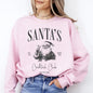 Santa's Cocktail Club, Merry Christmas, Bougie, Coquette Sweatshirt