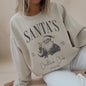 Santa's Cocktail Club, Merry Christmas, Bougie, Coquette Sweatshirt