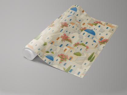 Santorini Steps Wallpaper