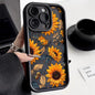 Flower Shockproof Matte Silicone Cover Phone Case
