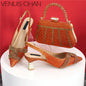 Ladies Italian Design Shoes And Bag Set