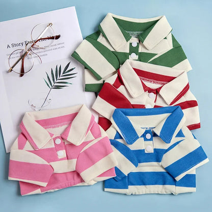Pet Dog Clothes for Small Medium Dogs Pet Dog Polo Shirt Fashion Puppy Clothes Dogs Cats T-Shirt Pet Supplies