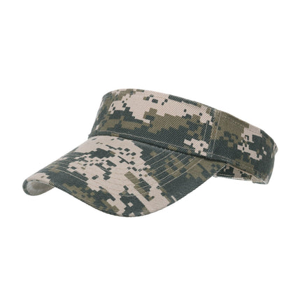 Camouflage Breathable Sun Hats Women Adjustable Visor UV Protection Tennis Running Sunscreen Hat