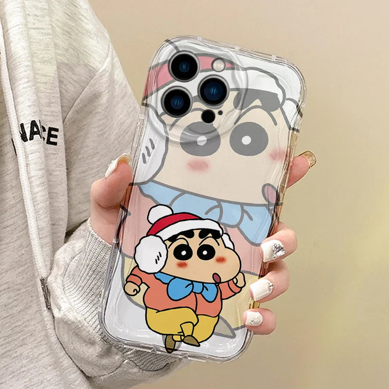 Cute Crayon Shin-chan Christmas Phone Case