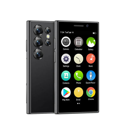 SERVO S24 Mini Pocket Smartphone 2GB 16GB 4G Netcom Android Native System MT6737 WIFI Hotspot Small Palm Smart Phones New Update