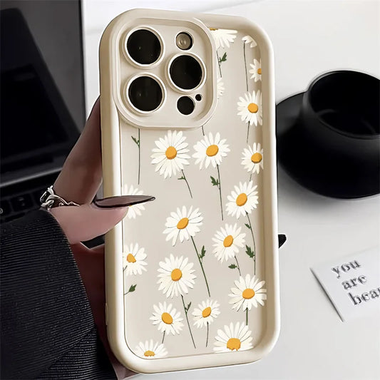 Daisy Flower Silicone Phone Case