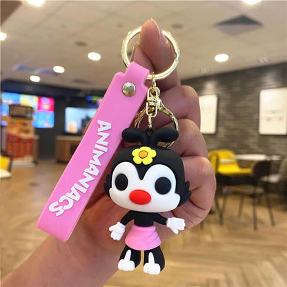 New  Cartoon Animaniacs Keychain Pendant Bag Car Keychain Accessories Valentine's Day Wedding Anniversary Birthday Gift
