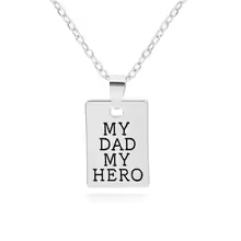 My Dad My Hero Keychain Necklace – Safe Driving Family Gift