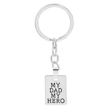 My Dad My Hero Keychain Necklace – Safe Driving Family Gift