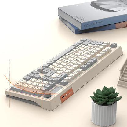 98-key Wireless Keyboard Rainbow Light