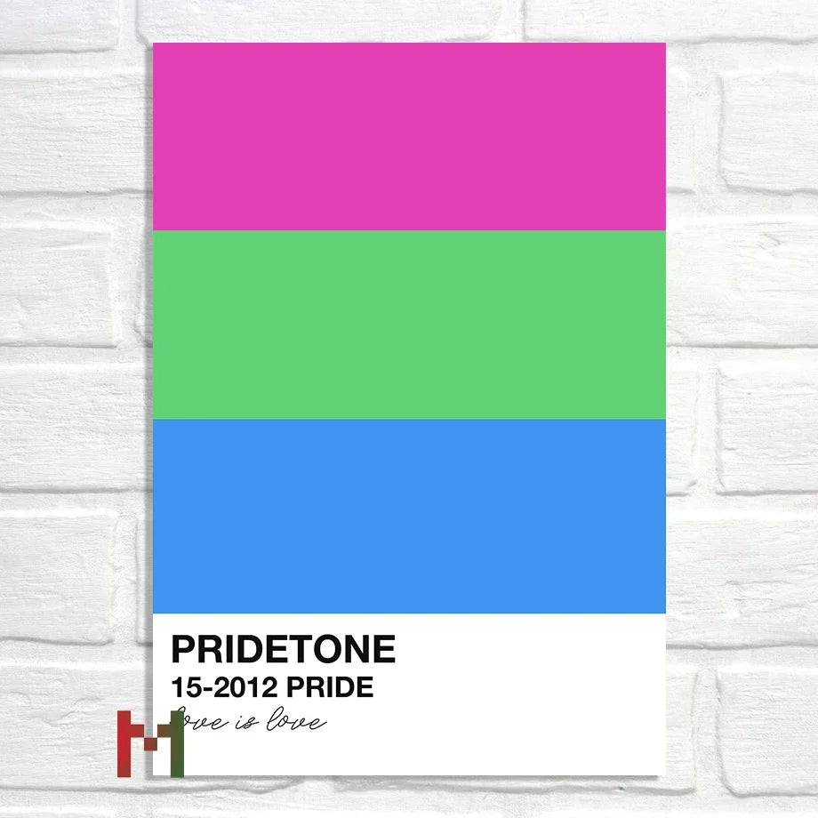 Abstract Pride Art Canvas Print Wall Decor LGBT Home Art