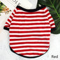 Stripe Spring Dog T-shirt Soft Small Medium Dog Puppy Clothing Shirt Vest Printed Pet Dog Puppy Vest T-shirt Dog Cloth