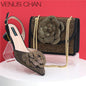 Pointed Top Latest Design Women's Shoes and Bags Set