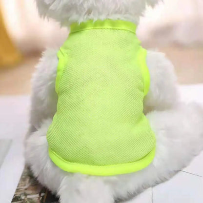 Attractive Puppy T-Shirt Solid Color Dog Shirt Shrink-resistant Stretchy Comfortable Touch Dog Apparel