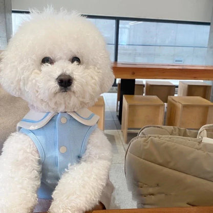 Polo Shirt for Dogs Puppy Clothes Stripe Dog Sweatshirt Dog Vest for Small and Medium Dogs T-Shirt Dog Costume Soft