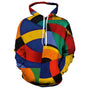 Men's Color Block Stitching Hooded Sweatshirt Geometric Print Spring And Autumn Loose Casual Polyester Fabric Top