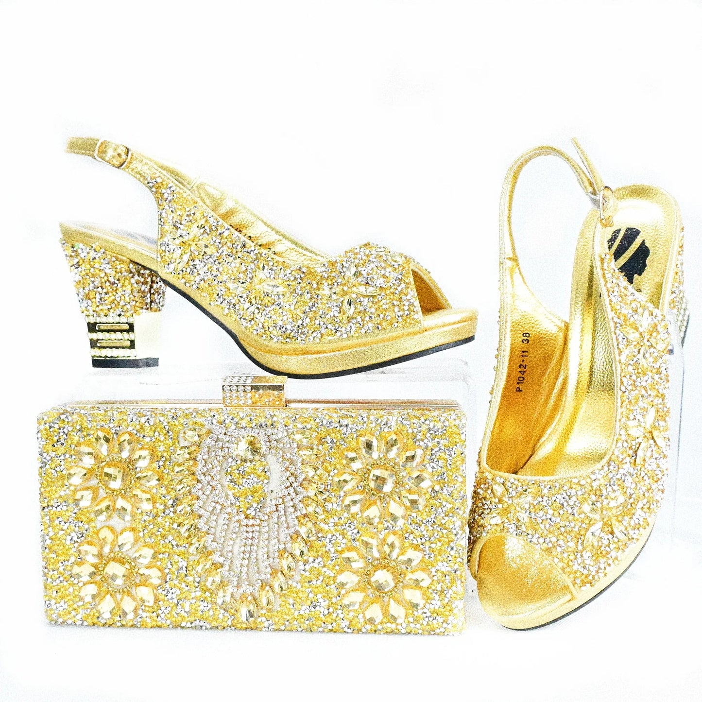 New Arrival Shoes and Bag Set African Sets HAS1-9