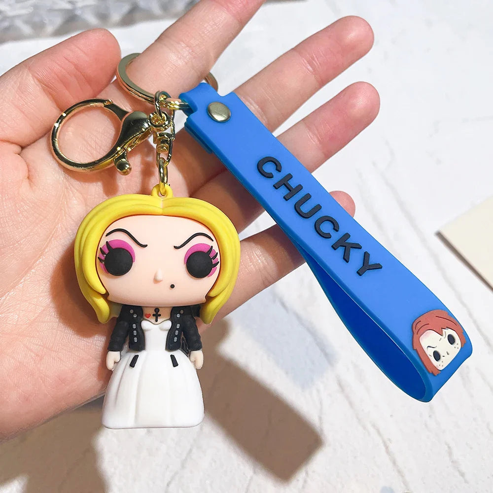 Horror Movie a Nightmare on Elm Street Keychain Cosplay Horror Halloween Party Accessories Gifts Cartoon Pendant Keyrings