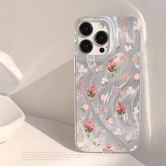 Fashionable Little Flowers Pattern Phone Case