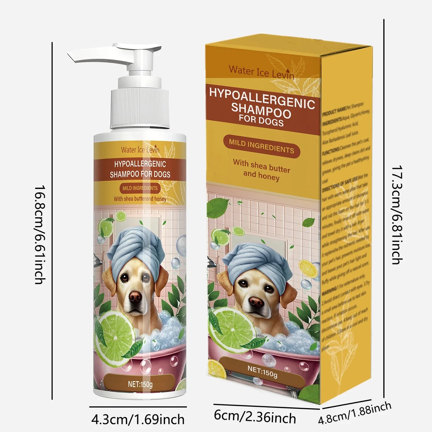 Pet Shampoo - Neutral Deep Cleansing Pet Bathing with Fresh Fragrance, Moisturizing, Removing Odor, Suitable for Cats and Dogs, Keeping Clean Hair, Smooth and Shiny