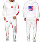 2025 Spring Autumn FABIO QUARTARARO WITH SIGNATURE Printed Sports High Quality Sets Men's Pocket Hooded Hoodies+Sweatpants Suits