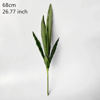 50-76CM Artificial Succulent Plants Tropical Fake Long Leaf Simulation Tiger Pilan Home Decoration Office Hotel Party Decor
